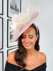 Flora Fascinator - Blush Ivory