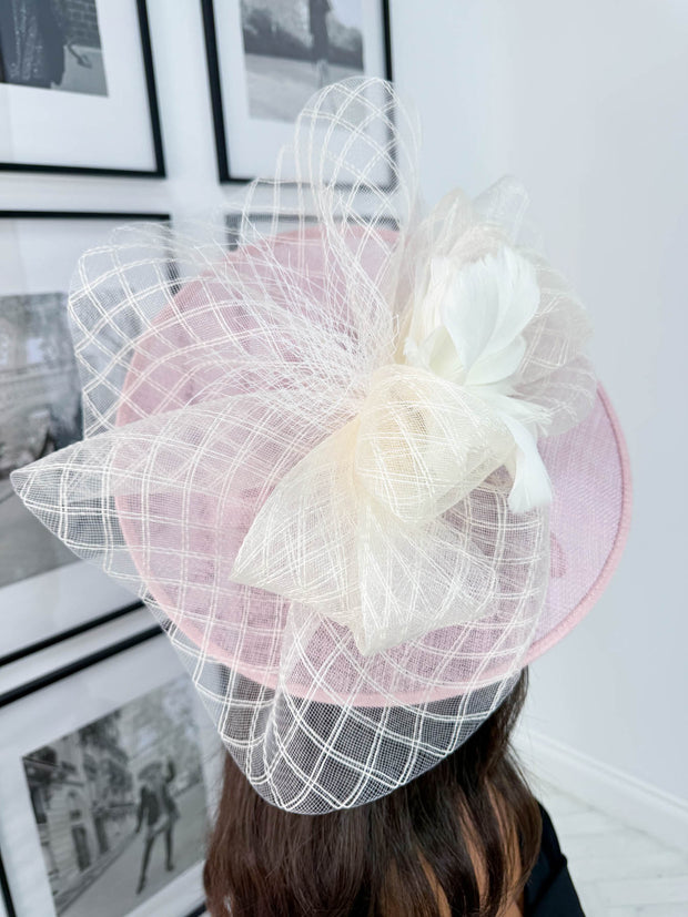 Flora Fascinator - Blush Ivory