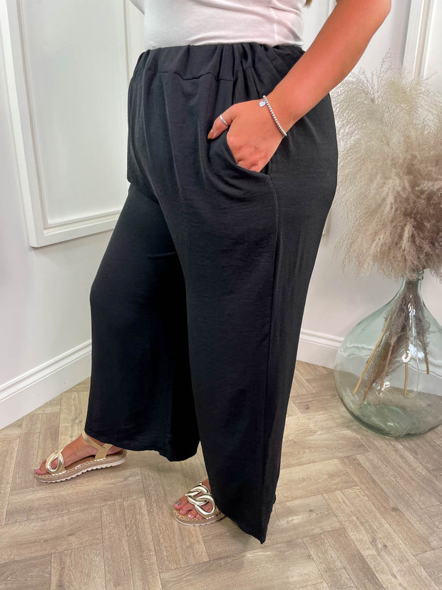 Curve Shirley Wide Leg Trousers - 3 Colours