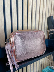 Metallic Leather Camera Bag - 6 Colours