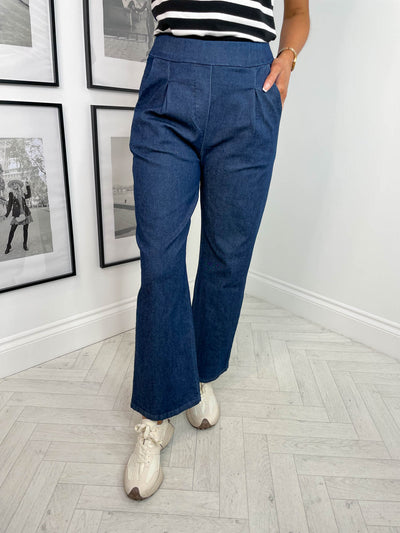 Denim Wide Leg Magic Pant - 2 Colours