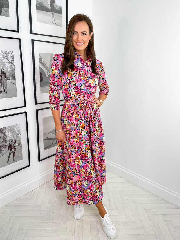 Serena Dress - Multi Floral