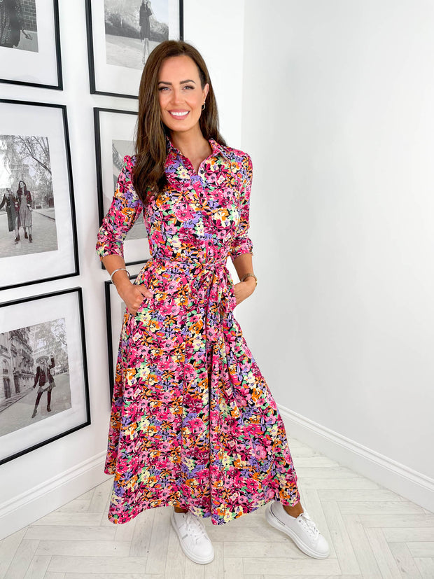 Serena Dress - Multi Floral