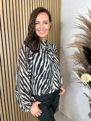 Bobbi Blouse - Zebra