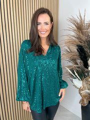 Lorrell Sequin Top - 4 Colours