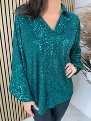 Lorrell Sequin Top - 4 Colours