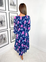 Lizzy Dress - Purple Floral