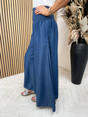 Denim Palazzo Pants - 2 Colours