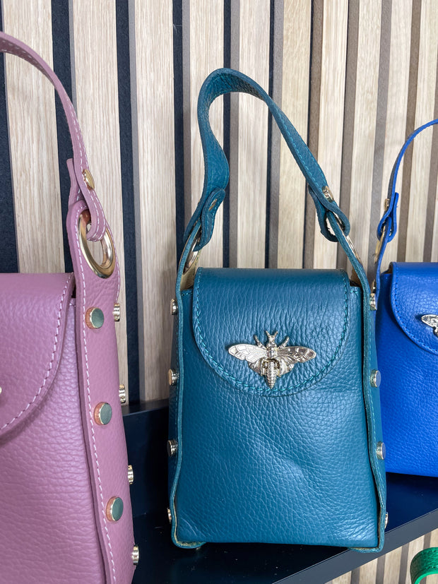 Leather Mini Bee Bag - 12 Colours