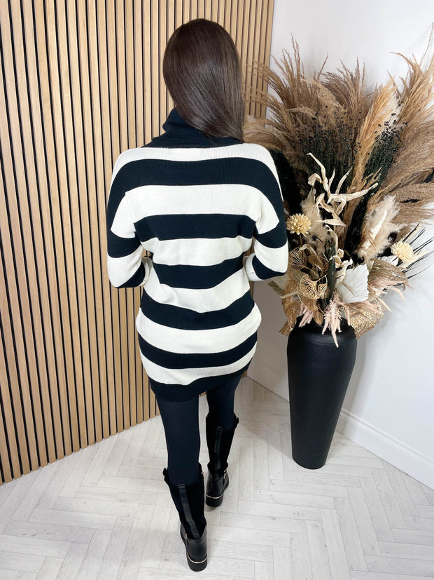 Mabel Jumper Dress - Stripe