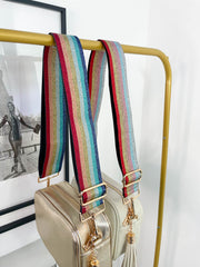 Rainbow Mix & Match Bag Strap Gold Hardware - 2 Colours