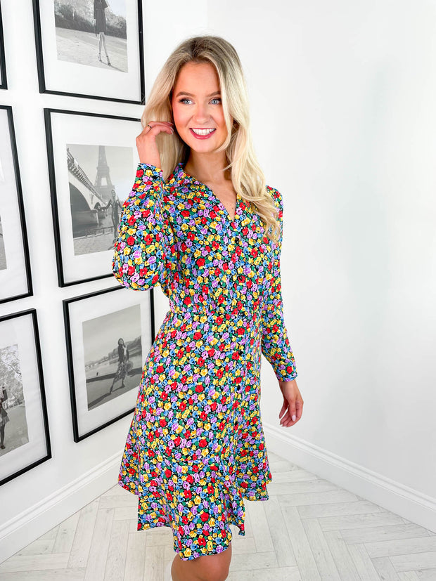 Luella Dress - Multi Floral