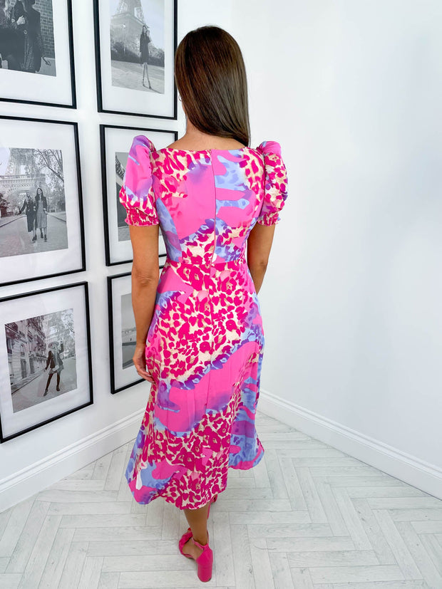 Freida Dress - Pink Animal