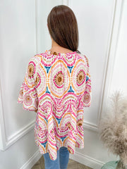 Aztec Kimono Top - 4 Colours