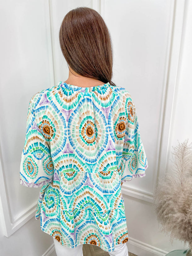 Aztec Kimono Top - 4 Colours