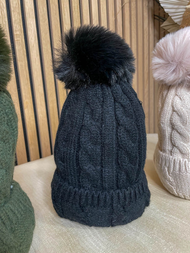 Ashlyn Knit Hat - 3 Colours