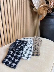 Houndstooth Knitted Headband - 3 Colours