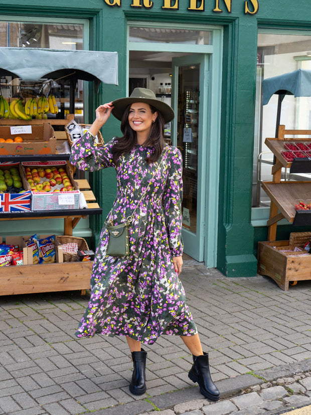 Malia Dress - Purple Floral